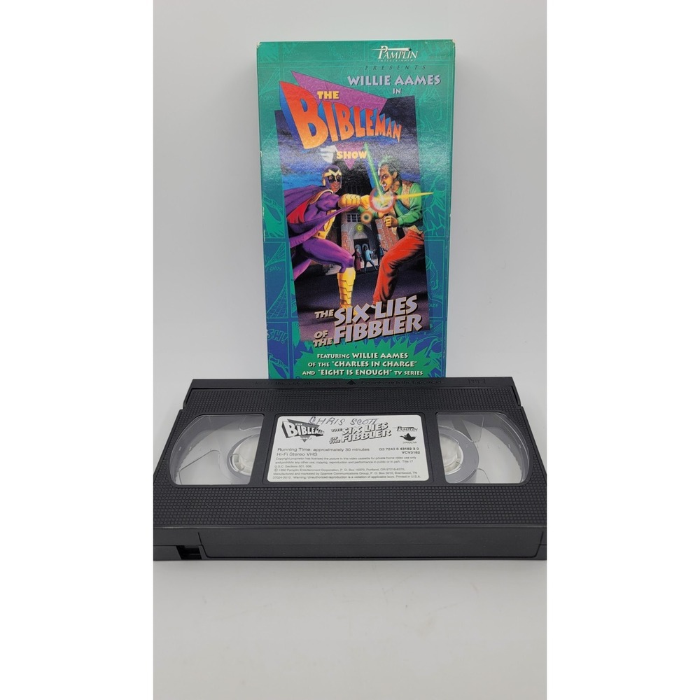 The Bibleman Show-The Six Lies of the Fibbler W Willie Aames(VHS 1996)SUPER RARE